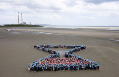 no fee -  Stop Climate Chaos organised a demostration on Sandymount Strand05